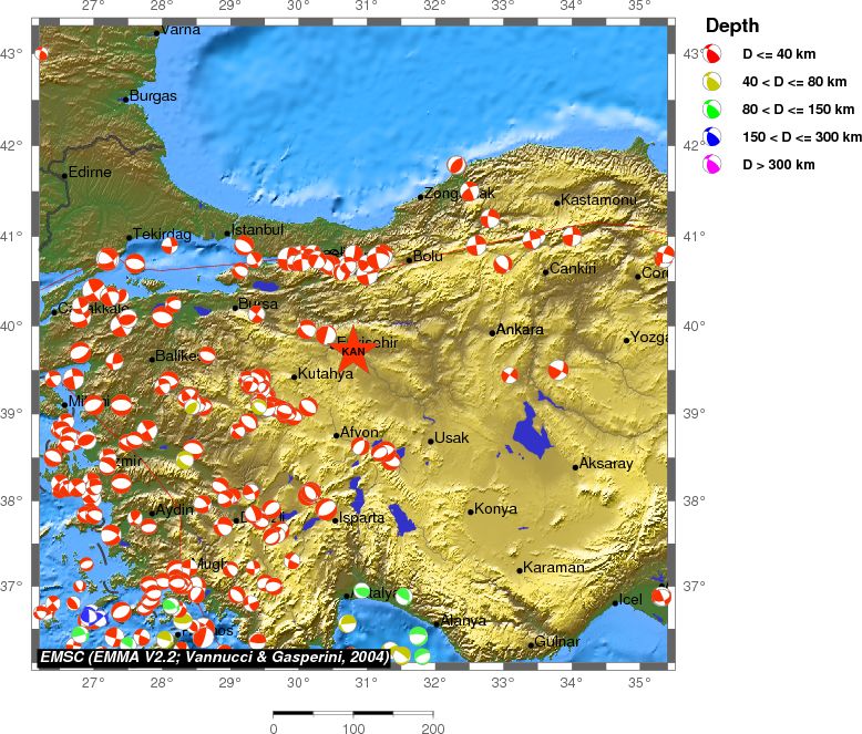 Regional moment Tensor