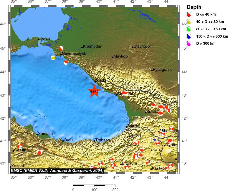 Regional moment Tensor