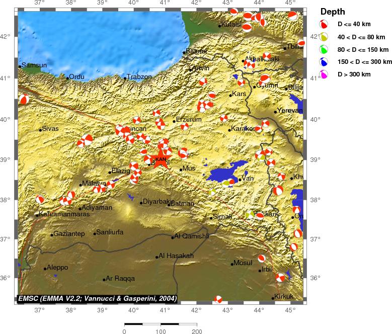 Regional moment Tensor