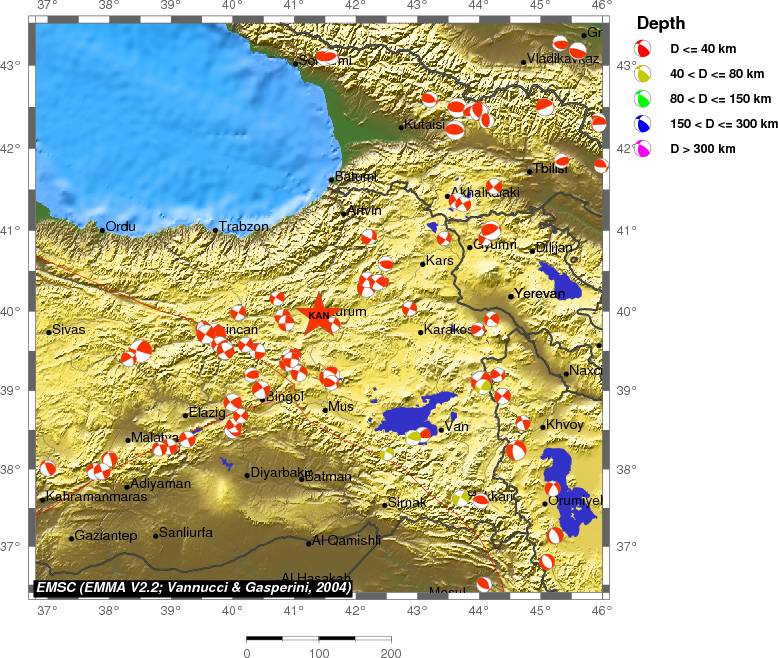 Regional moment Tensor
