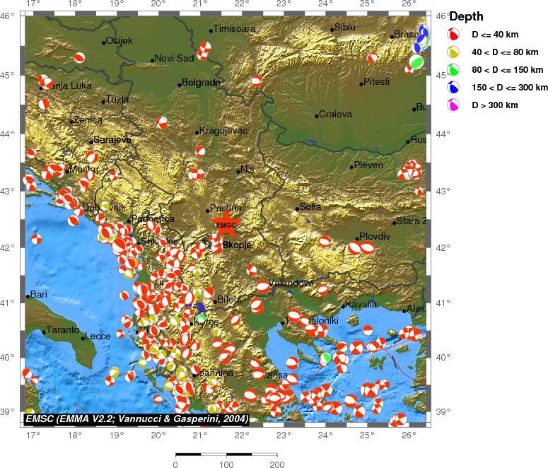 Regional moment Tensor