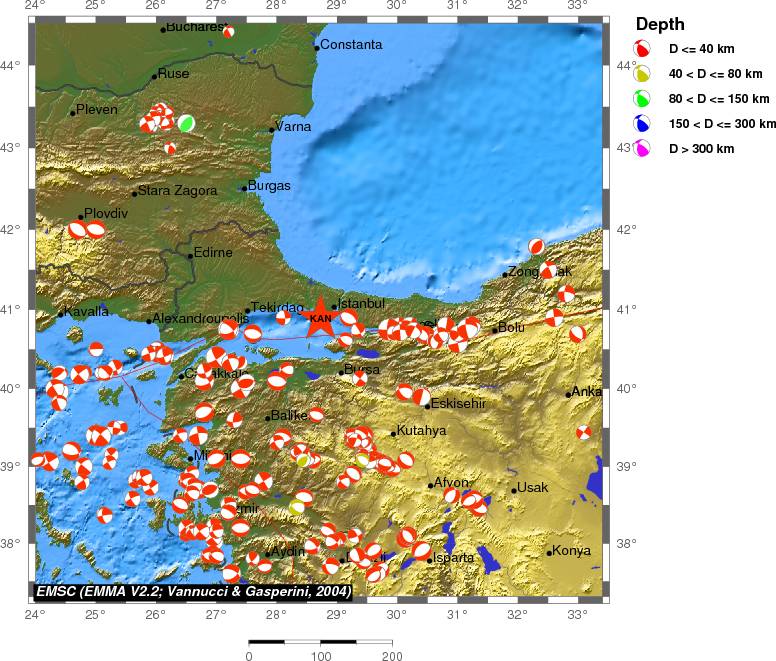 Regional moment Tensor