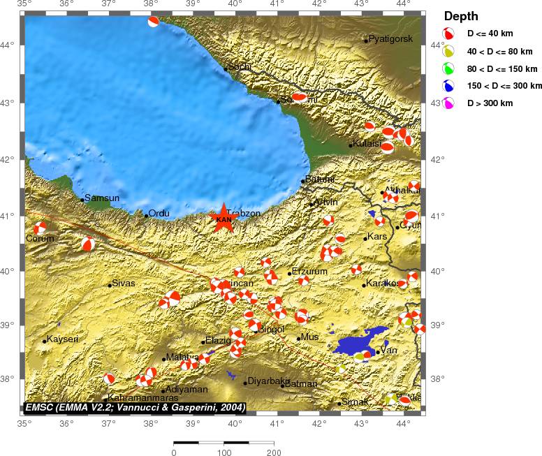 Regional moment Tensor