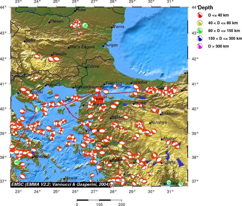 Regional moment Tensor