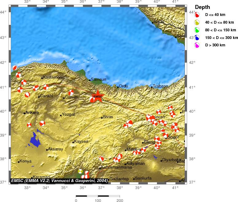 Regional moment Tensor