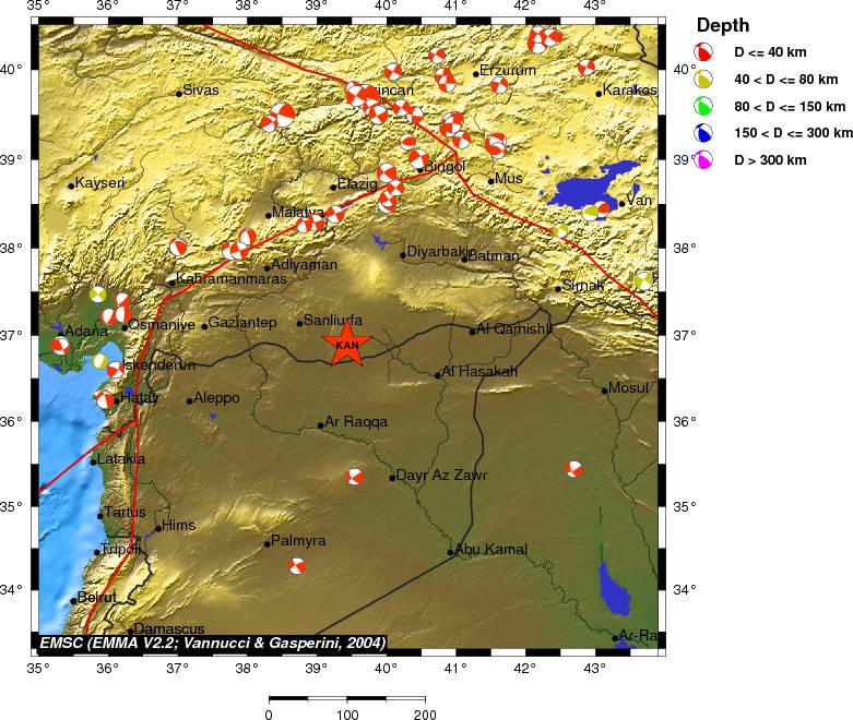 Regional moment Tensor