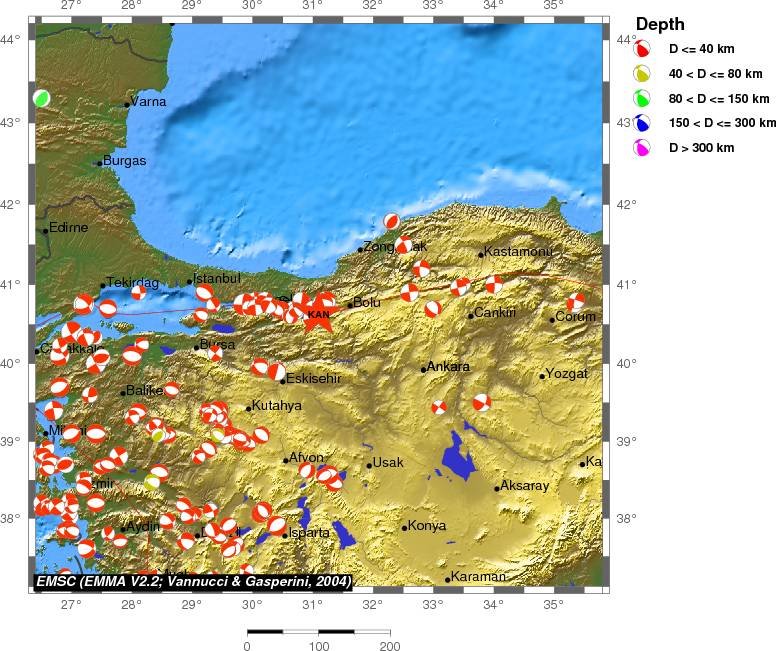 Regional moment Tensor