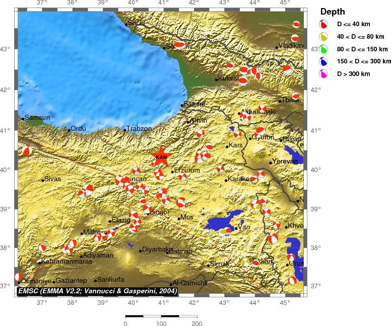 Regional moment Tensor