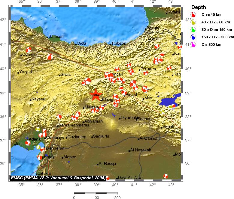 Regional moment Tensor