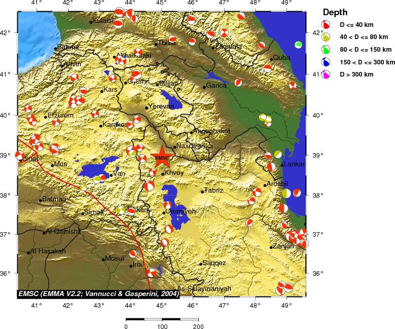 Regional moment Tensor