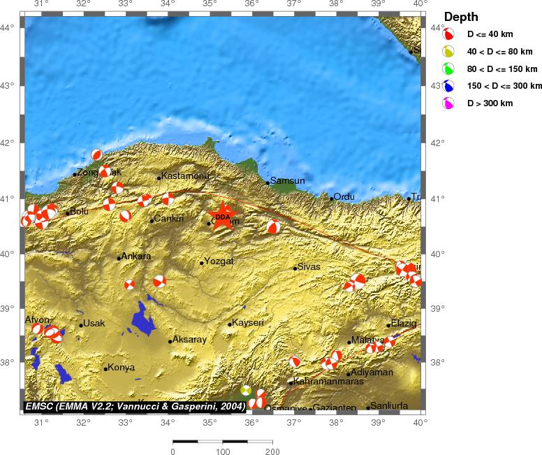 Regional moment Tensor