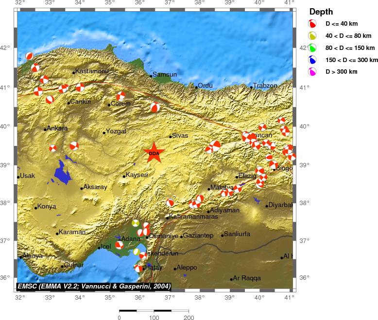 Regional moment Tensor