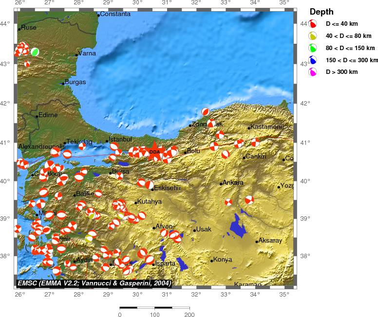 Regional moment Tensor