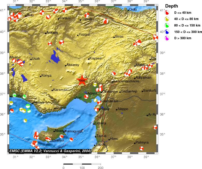 Regional moment Tensor