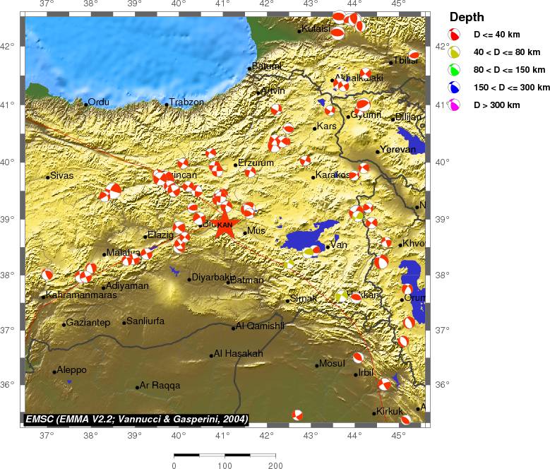 Regional moment Tensor