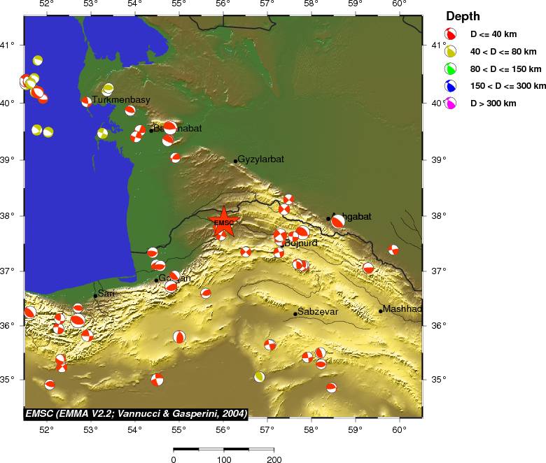 Regional moment Tensor