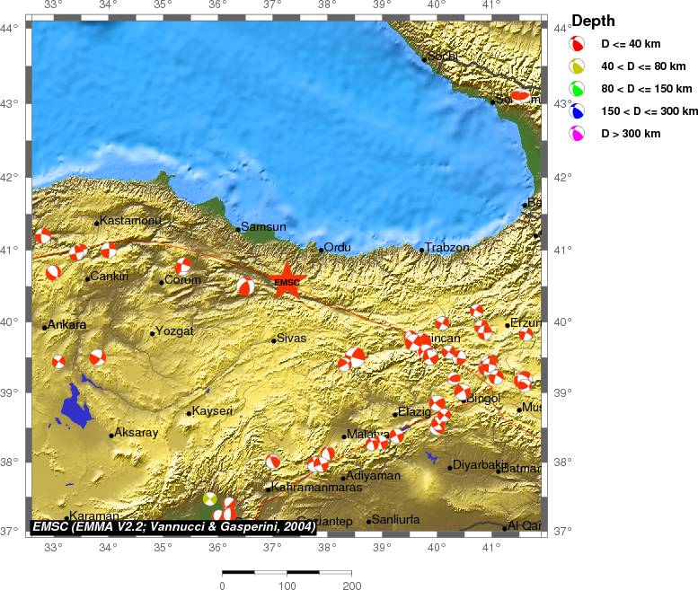 Regional moment Tensor