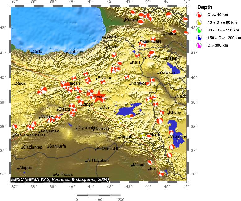 Regional moment Tensor