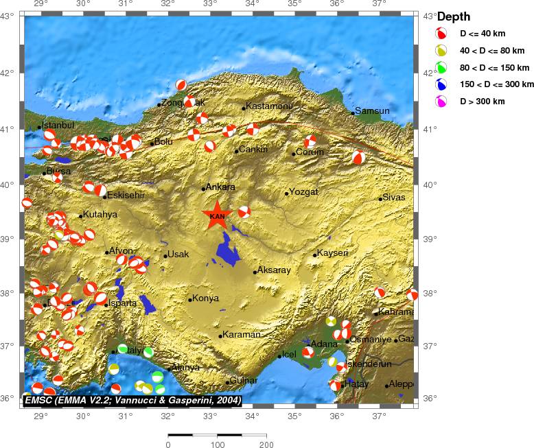 Regional moment Tensor