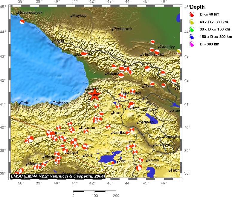 Regional moment Tensor