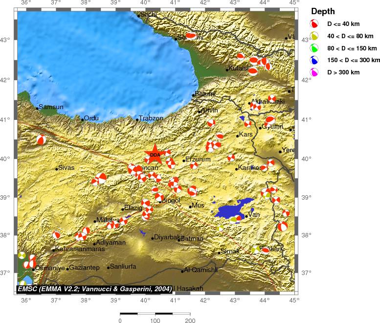 Regional moment Tensor
