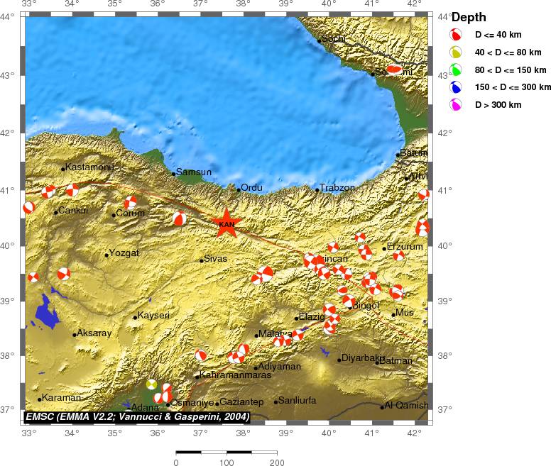 Regional moment Tensor