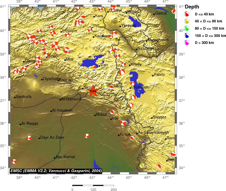 Regional moment Tensor