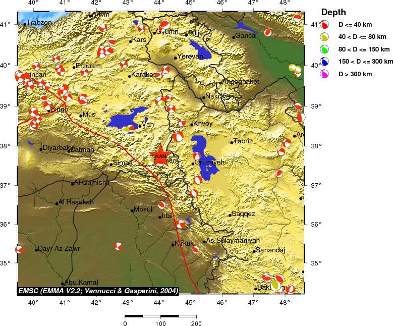 Regional moment Tensor