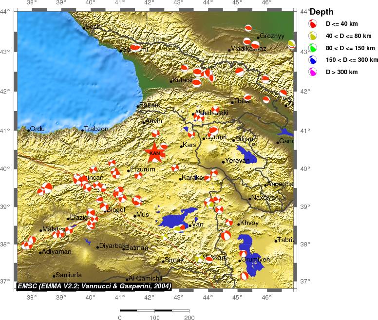 Regional moment Tensor