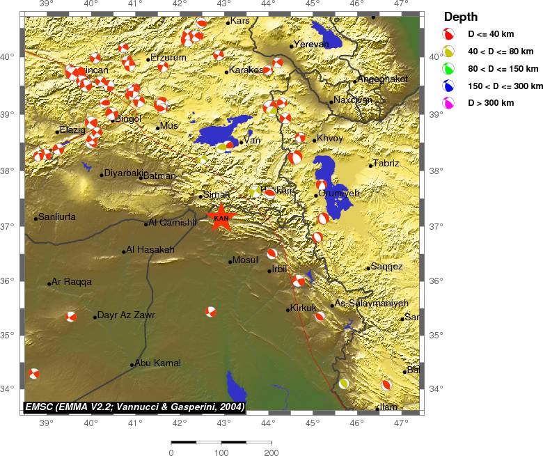 Regional moment Tensor