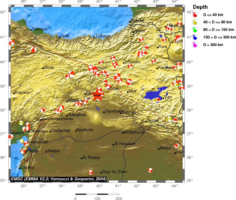 Regional moment Tensor