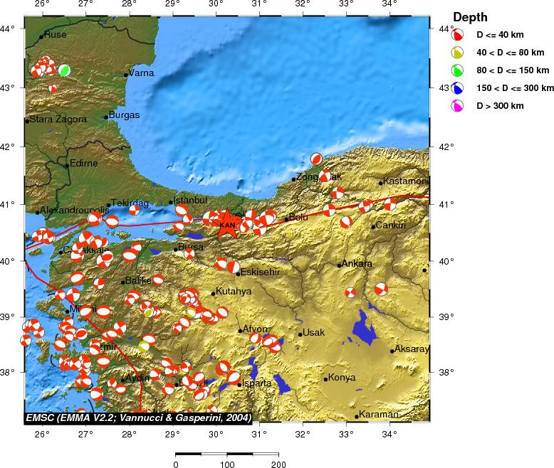 Regional moment Tensor