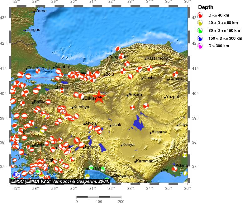 Regional moment Tensor