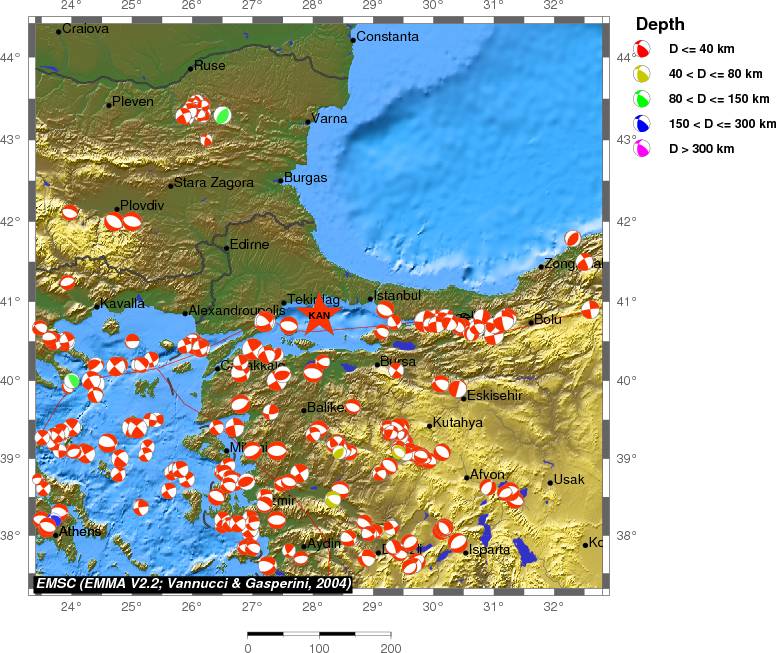 Regional moment Tensor