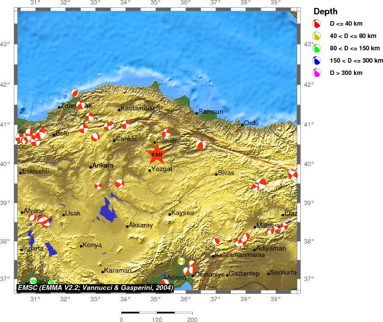 Regional moment Tensor