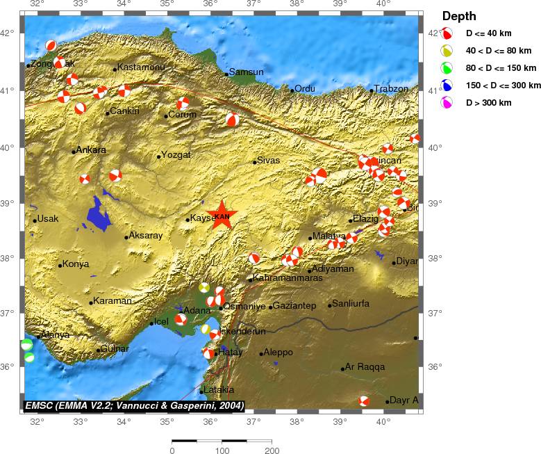 Regional moment Tensor