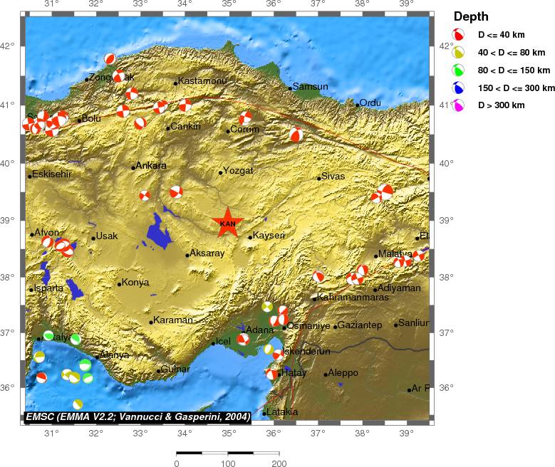 Regional moment Tensor