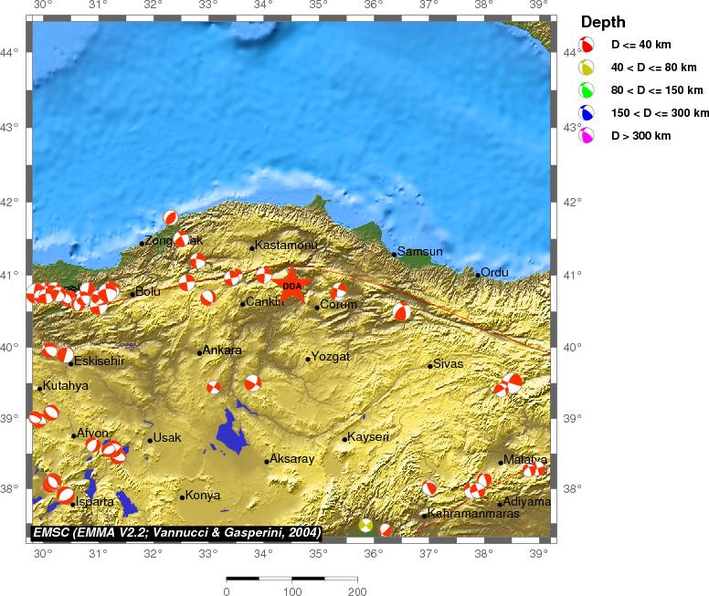 Regional moment Tensor