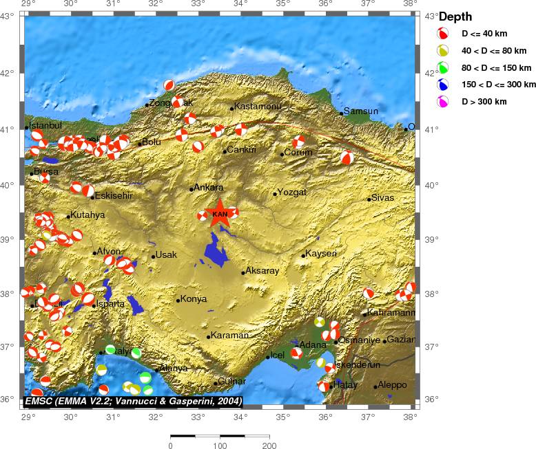 Regional moment Tensor