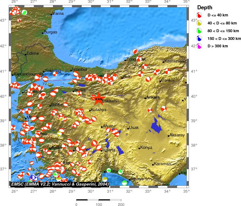 Regional moment Tensor