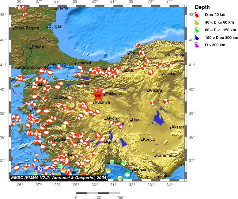 Regional moment Tensor