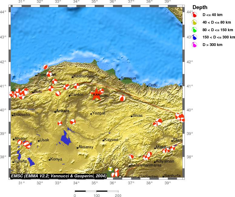 Regional moment Tensor