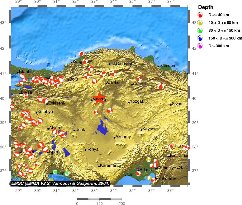 Regional moment Tensor