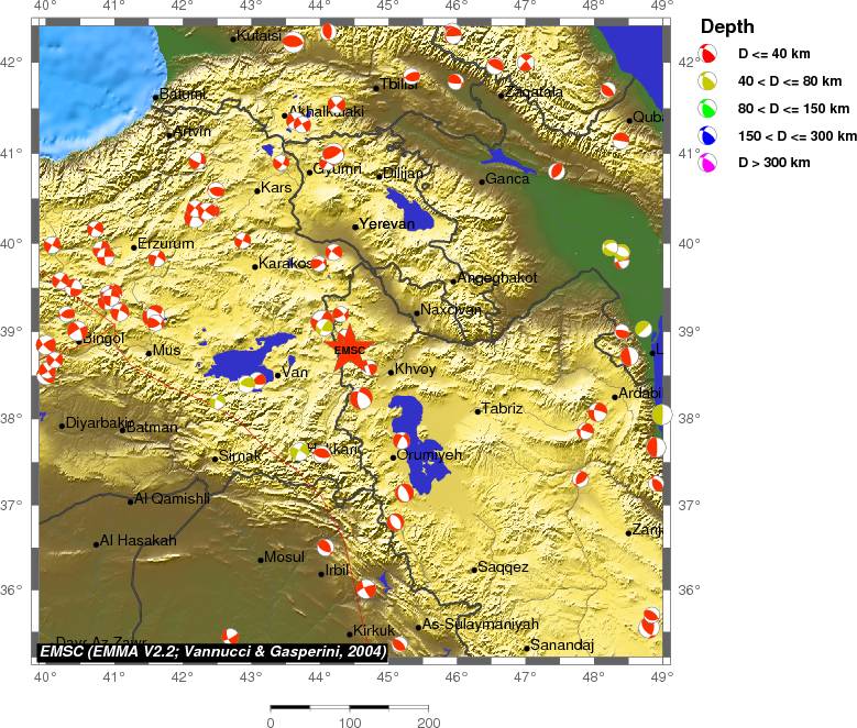 Regional moment Tensor