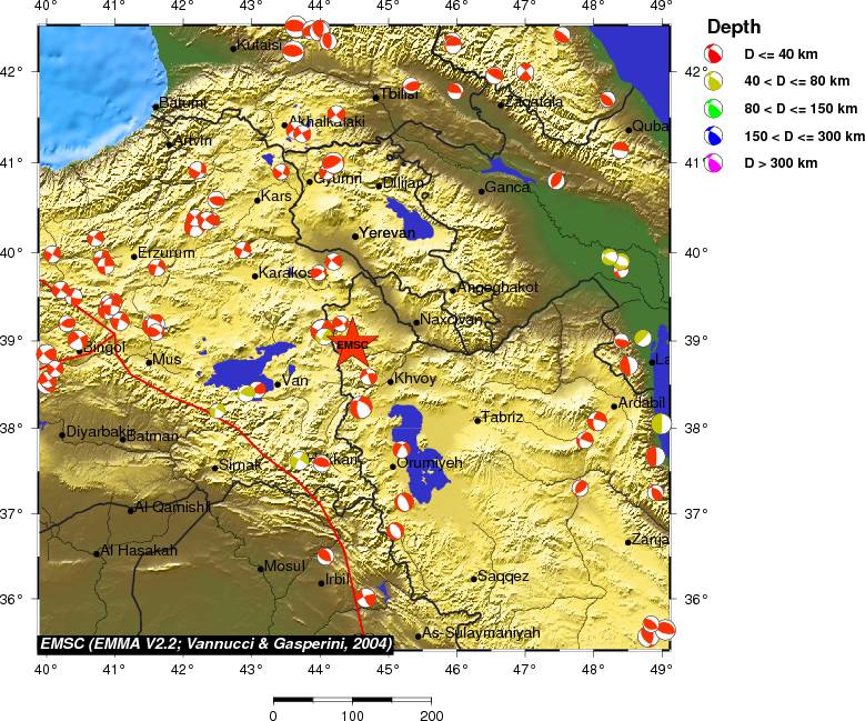 Regional moment Tensor