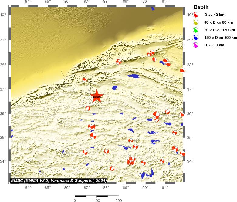 Regional moment Tensor