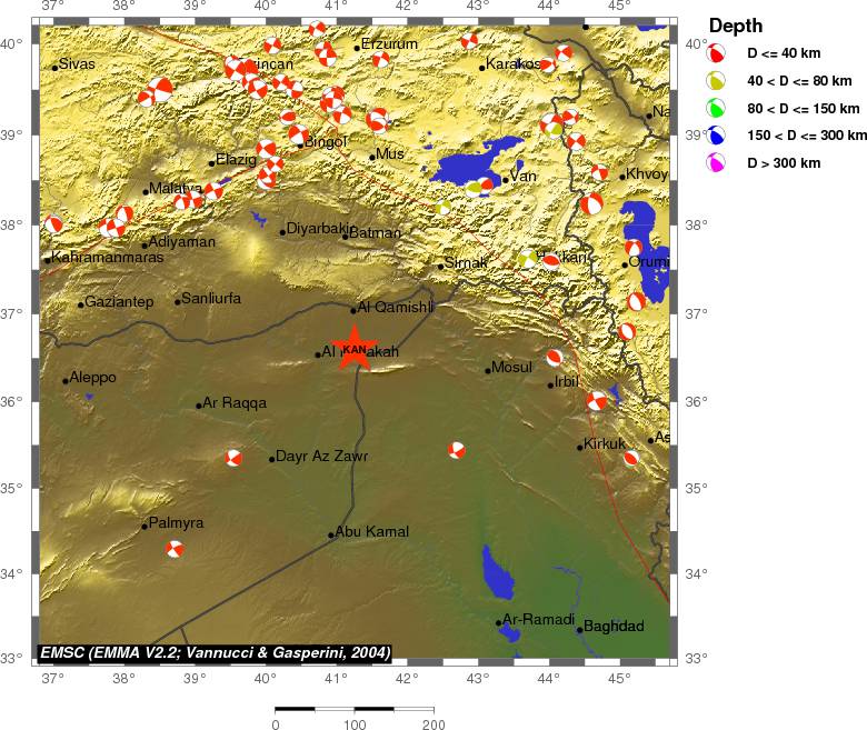 Regional moment Tensor