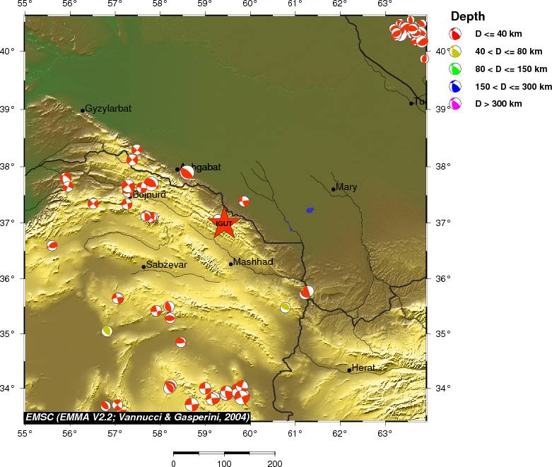 Regional moment Tensor