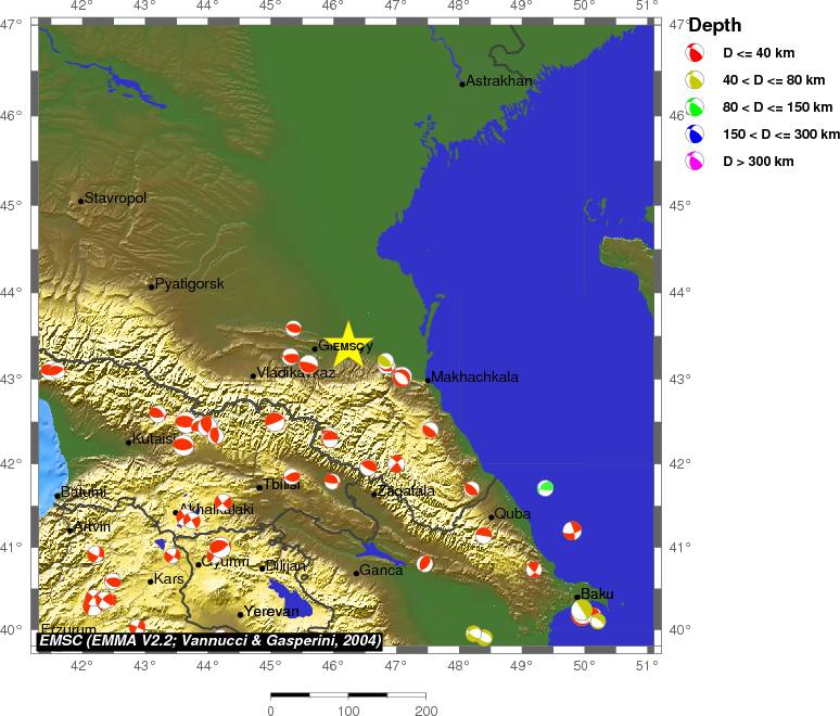 Regional moment Tensor
