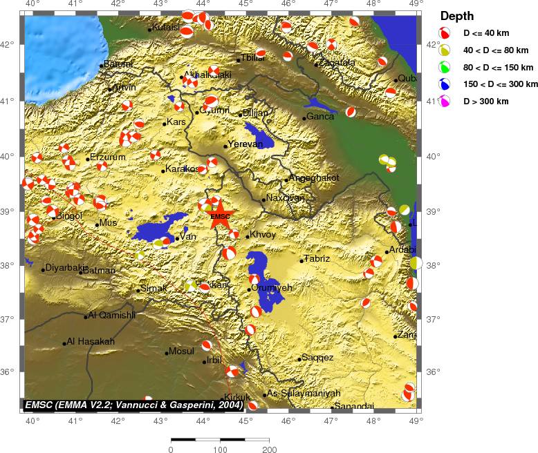 Regional moment Tensor